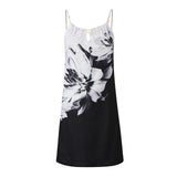 Amsoin Metal Hanging Neck Sleeveless Dress