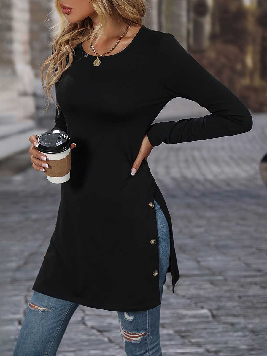 Slim and skinny split dress