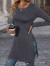 Slim and skinny split dress