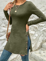 Slim and skinny split dress
