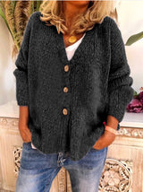 Solid Color Loose Knit Sweater