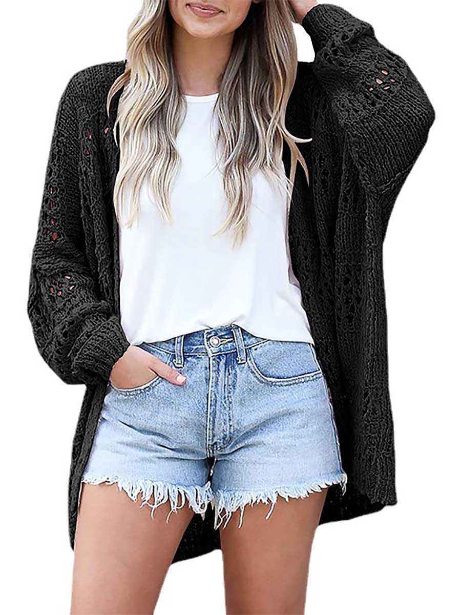 Loose Sweater Cutout Knit