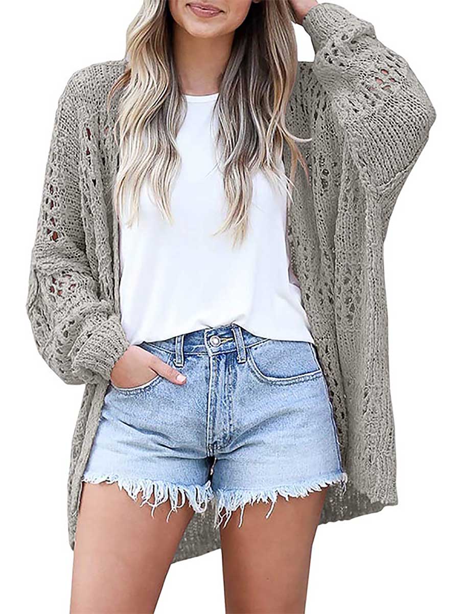 Loose Sweater Cutout Knit
