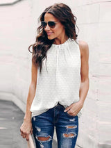 Amsoin Polka Dot Sleeveless Vest