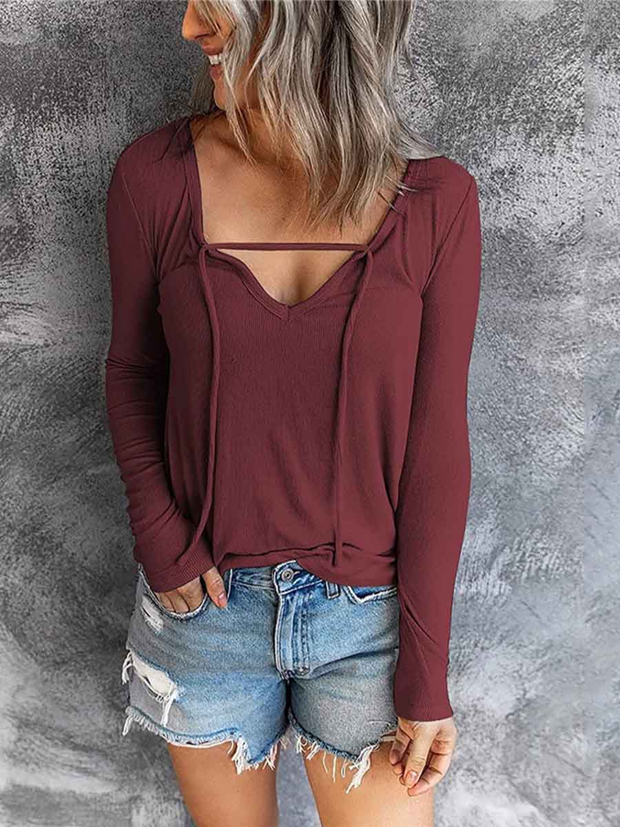 Amsoin Drawstring Tops