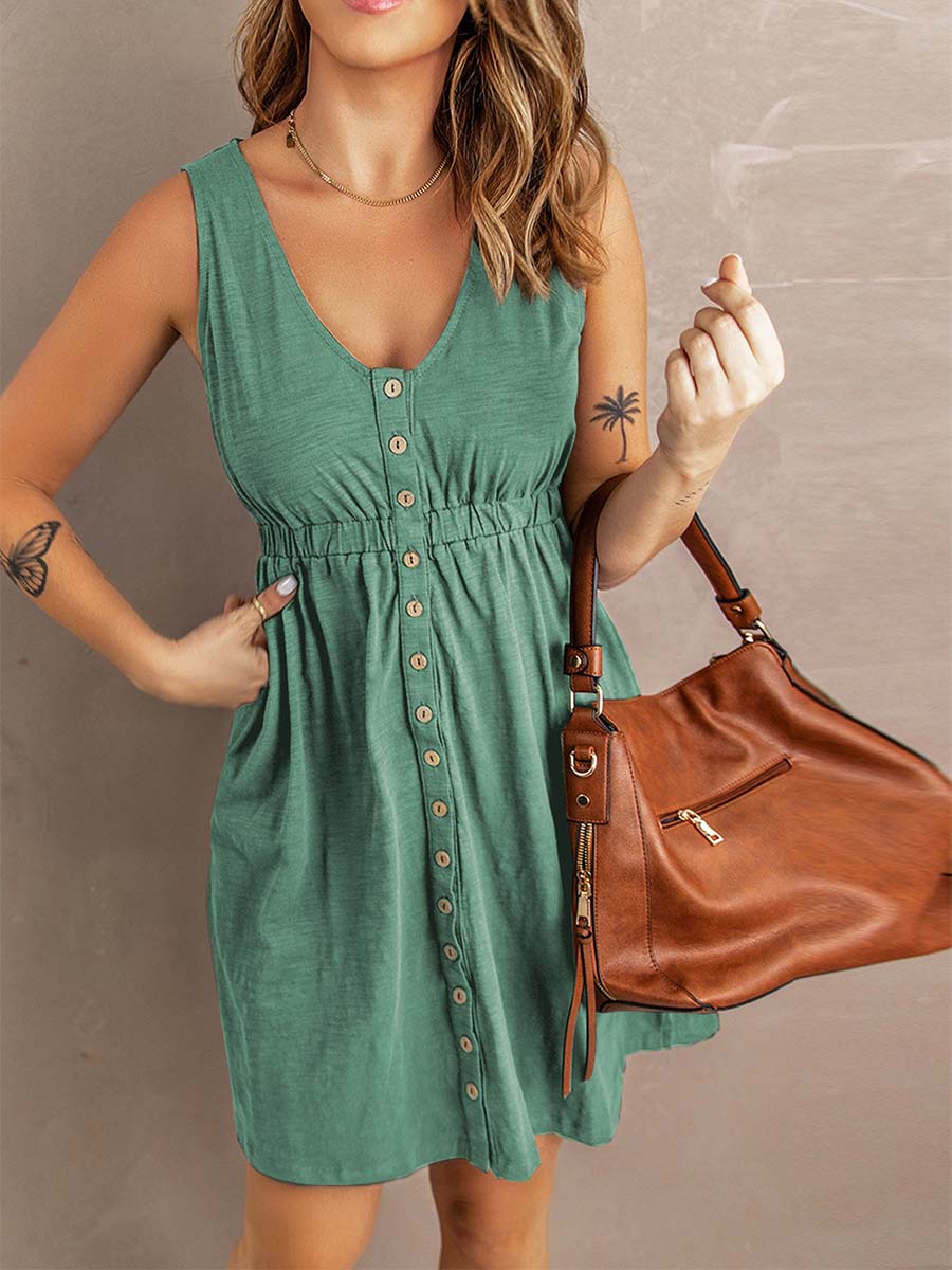 Amsoin Casual Vest Dress