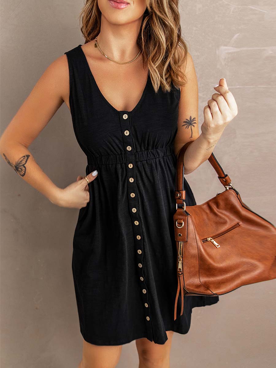 Amsoin Casual Vest Dress