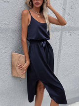 Amsoin Casual Strap dress