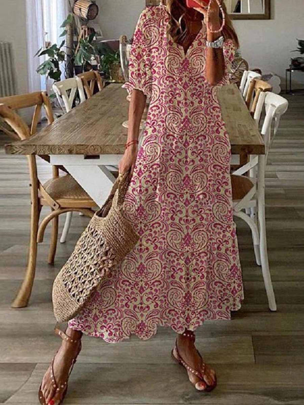 Amsoin Sweet Print Dress