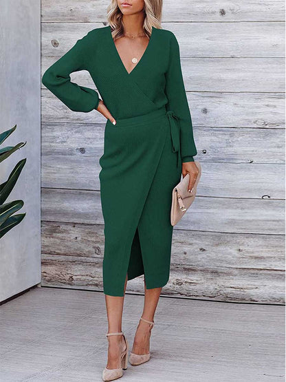 Amsoin Sexy Knitted Dress