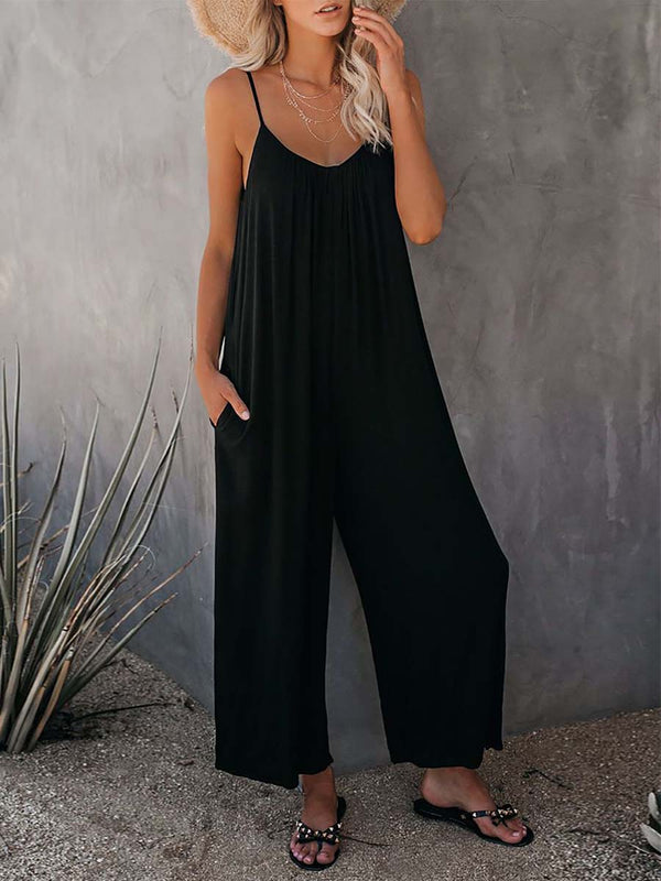 Amsoin Slip Pocket Jumpsuit