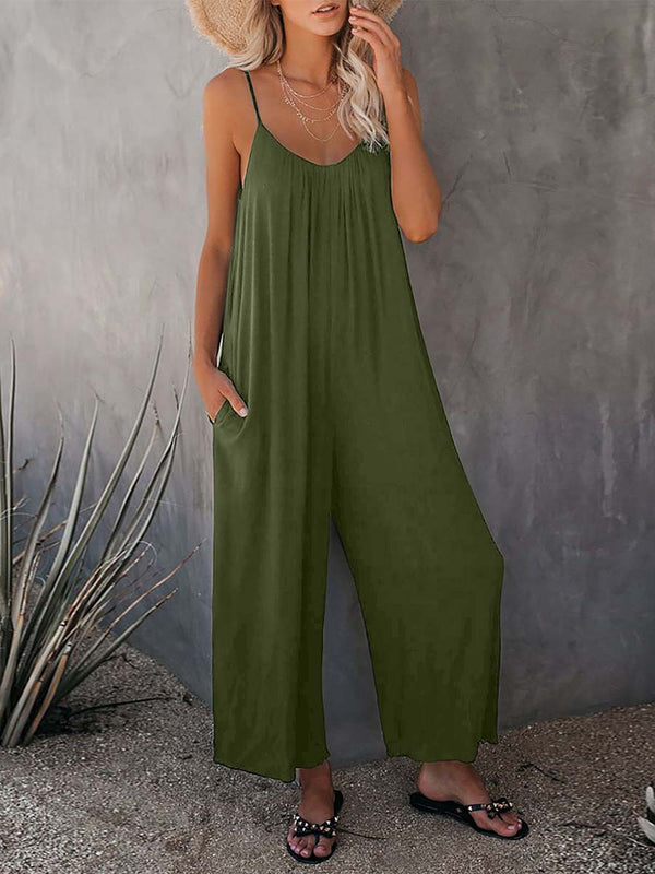 Amsoin Slip Pocket Jumpsuit