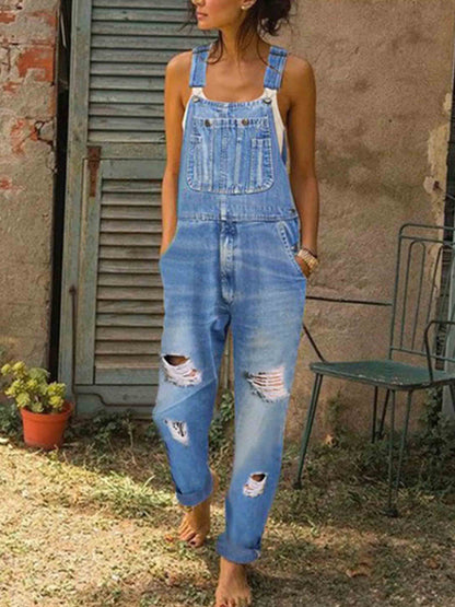 Amsoin Ripped Denim Jeans