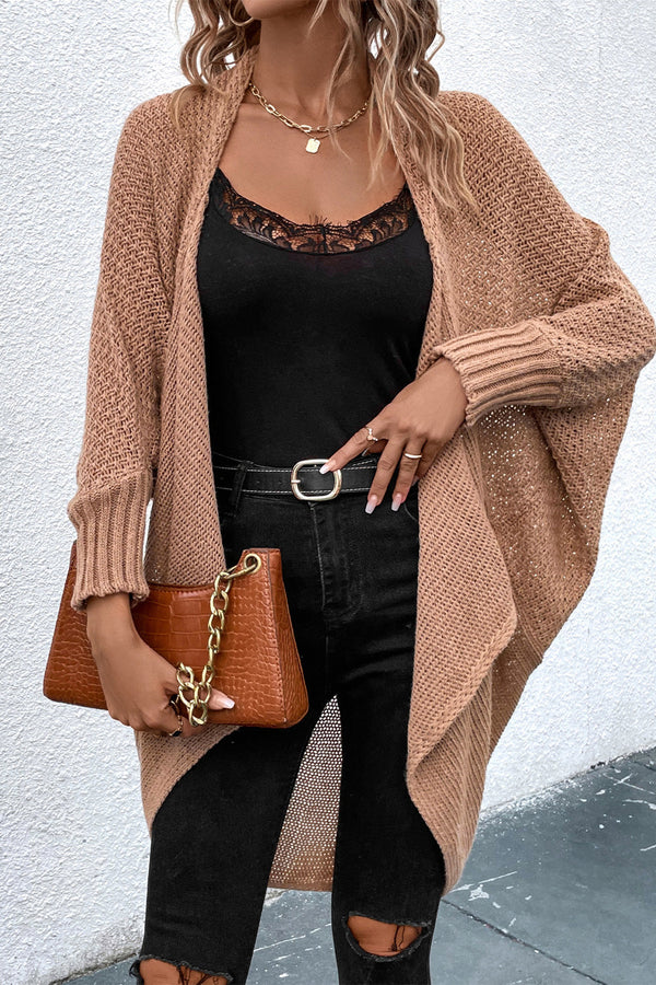 Fall Is Near Dolman Sleeve Cardigan