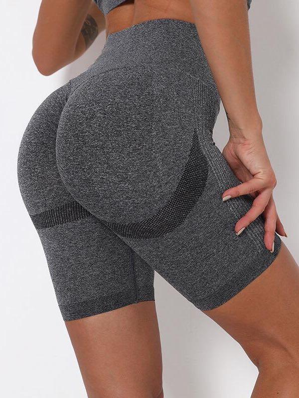 High Waist Seamless Knitted Shorts - Leggings - INS | Online Fashion Free Shipping Clothing, Dresses, Tops, Shoes - 02/25/2021 - Army Green - Autumn
