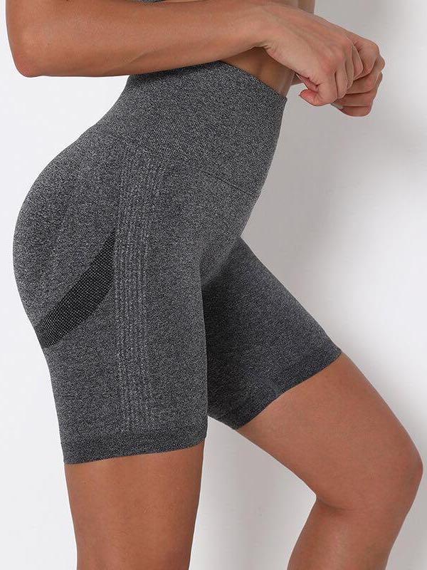 High Waist Seamless Knitted Shorts - Leggings - INS | Online Fashion Free Shipping Clothing, Dresses, Tops, Shoes - 02/25/2021 - Army Green - Autumn