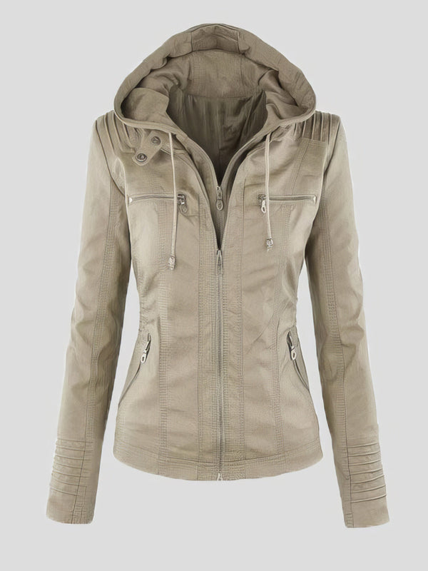 Jackets - Faux Leather Jacket - MsDressly