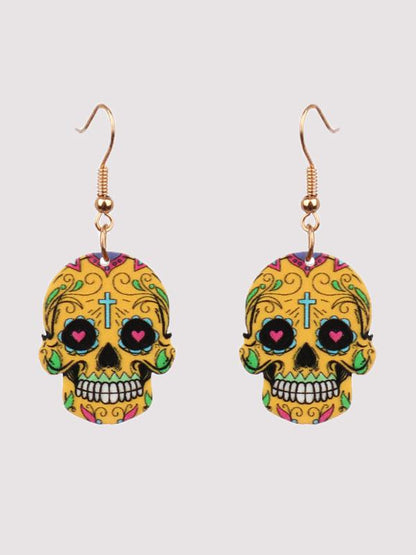 Women's Earrings Halloween Hip Hop Skull Fear Earrings - Earrings - INS | Online Fashion Free Shipping Clothing, Dresses, Tops, Shoes - 07/09/2021 - Accs & Jewelry - color-blue