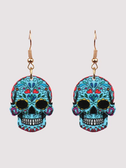 Women's Earrings Halloween Hip Hop Skull Fear Earrings - Earrings - INS | Online Fashion Free Shipping Clothing, Dresses, Tops, Shoes - 07/09/2021 - Accs & Jewelry - color-blue