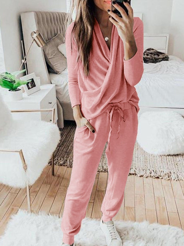 Women's Sets Long Sleeve Trousers Casual Two-Piece Suit - Sets - Instastyled | Online Fashion Free Shipping Clothing, Dresses, Tops, Shoes - 30/12/2021 - 40-50 - Bottoms