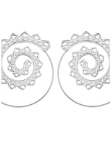 For Women's Hoop Earrings Christmas Party Wedding Alloy Filigree Wave